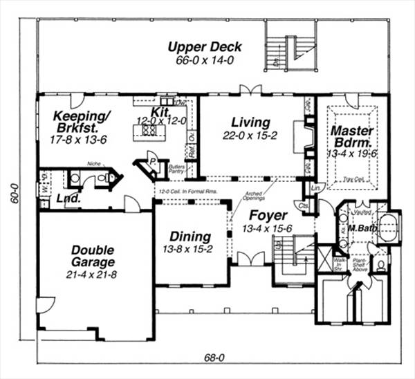 Main Level image of VICTORIA House Plan